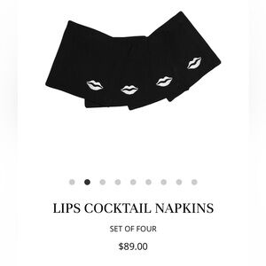 Kelly Wearstler Black and White Linen Napkins